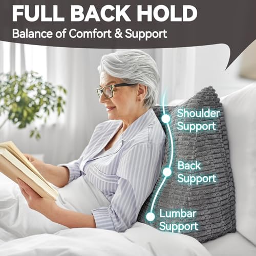 Wedge Pillow Headboard Queen Triangular Bed Wedge Pillow - Image 3
