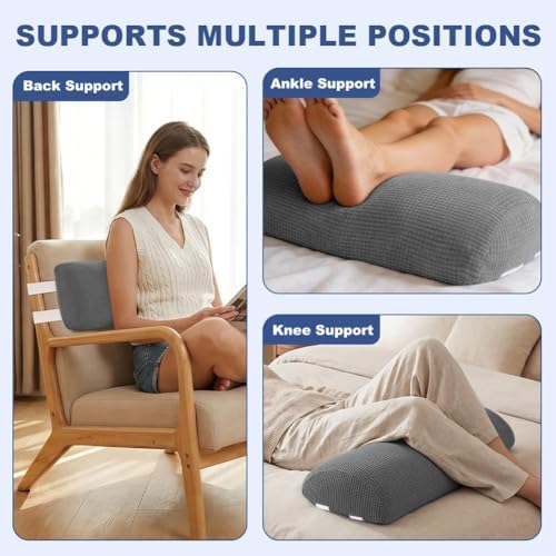 Half Moon Bolster Pillow with Straps, Knee Pillow - Image 4