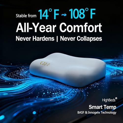 HighBeds Cervical Neck Pillow for Neck Pain Relief- Memory Foam Pillow for Side - Image 6