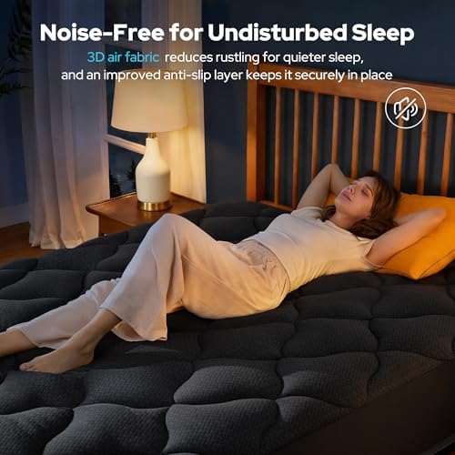 BEDLORE Waterproof Queen Mattress Pad, Breathable Mattress Protector - Image 4