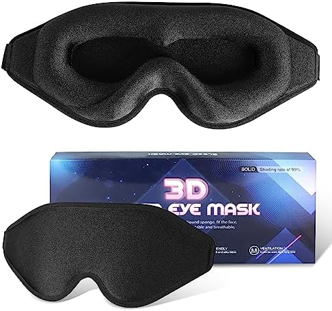 Sleep Mask for Lash Extensions, 3D Memory Foam by QUWOLACE