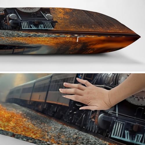 Vintage Train Body Pillow Cover Steam Train Pillowcase - Image 5