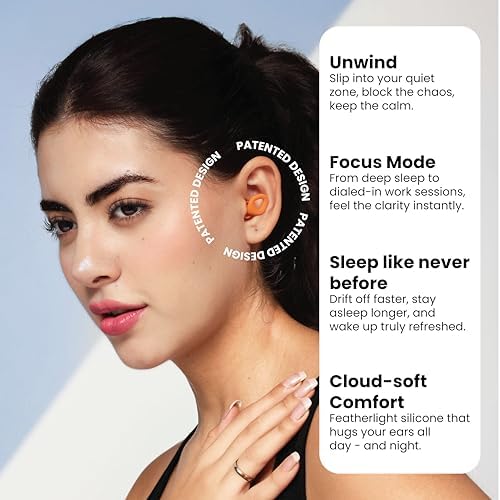 Zenz Unwind Ear Plugs for Sleeping Noise Reduction – Soft Silicone Reusable - Image 2