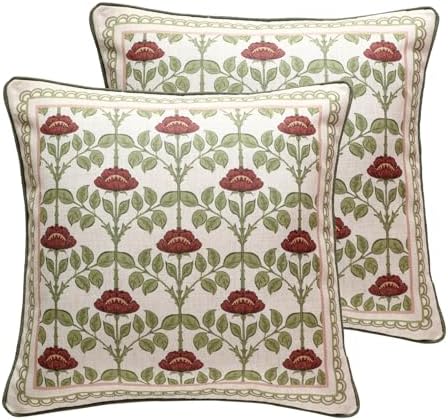 ISAENNE Elegant French Linen Throw Pillow Cover by Isaennehomedecoration