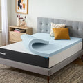 Lucid 3 Inch Memory Foam Mattress Topper, Queen Size – Cooling Gel Bed Topper – by Lucid