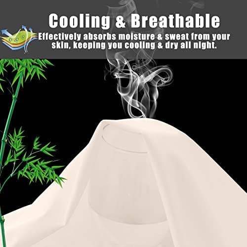 Pillow Cases Standard Size 2 Pack, Bamboo Rayon Cooling Pillowcases - Image 3