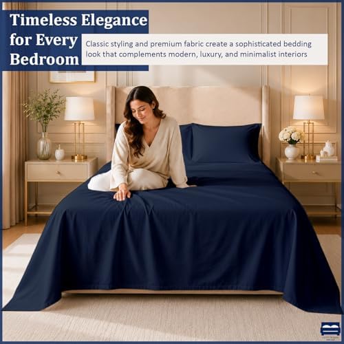 4 Piece Three Quarter Sheets Fits 16" Deep, Egyptian Cotton - Image 3