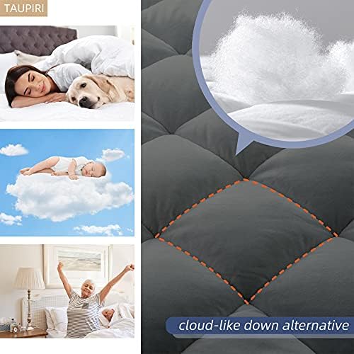 Taupiri Queen Quilted Mattress Pad Cover - Image 3