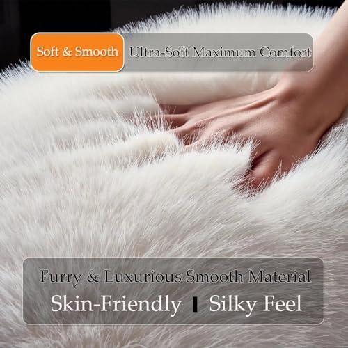20x54 inch Luxury Fluffy Body Pillow Cover, Shaggy Furry Body Pillowcase - Image 7