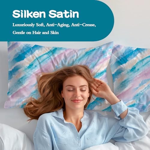 Satin Pillowcase for Hair and Skin, Softer Than Mulberry Silk Pillow Cases 2 - Image 4