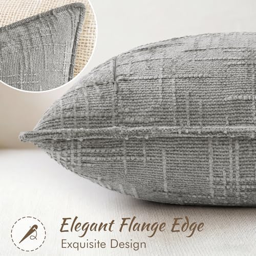 decorUhome Chenille Decorative Throw Pillow Covers 16x16 Set of 2 - Image 3