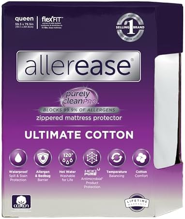 AllerEase Ultimate Allergy Protection and Comfort Zippered Mattress Protector by AllerEase