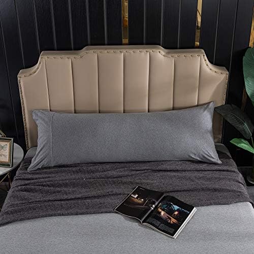 H HOUSEHOLD 100% Jersey Knit Cotton Body Size Pillowcases Set of 1, Super Soft by HHOUSEHOLD
