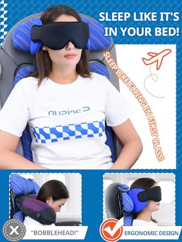 SARISUN Travel Pillows for Airplanes, 360° Stable Support for Sleep - Image 2
