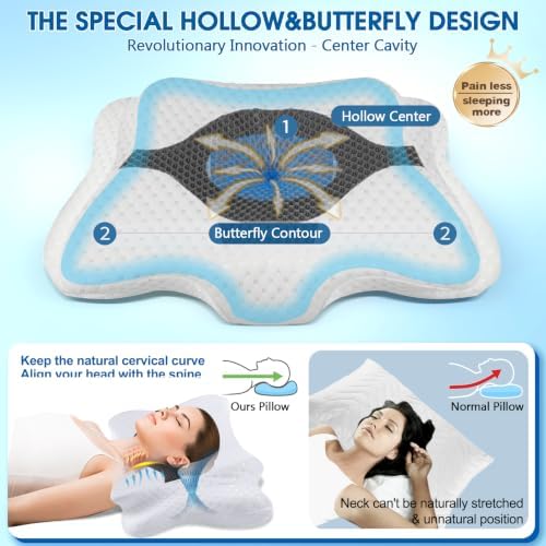 CHxxy Memory Foam Pillows, Cervical Pillow - Image 3