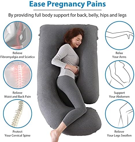 BATTOP Pregnancy Pillows for Sleeping- U Shaped Full Body Maternity Pillow - Image 6