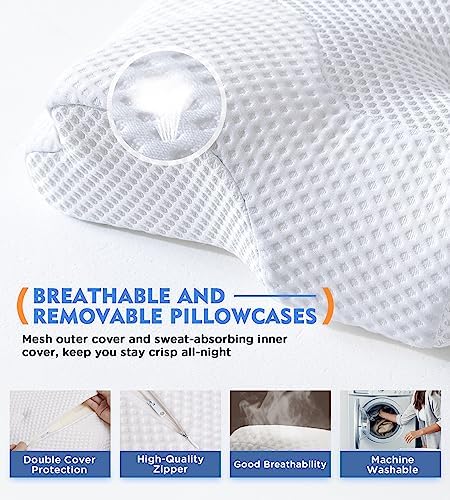 Osteo Cervical Pillow for Neck Pain Relief, Hollow Design Odorless Memory Foam - Image 6
