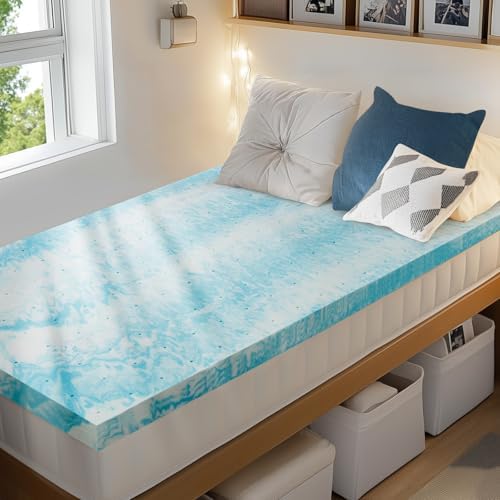 PERLECARE 3 inch Twin XL Ventilated Memory Foam Mattress Topper by PERLECARE-Becausewecare%E2%80%A6
