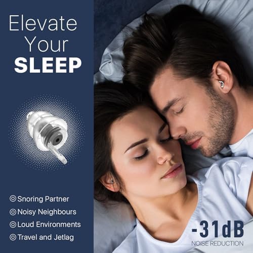 Ear Plugs for Sleeping 2 Pairs, Ultra-Comfy Reusable Small Earplugs for Sleep - Image 5