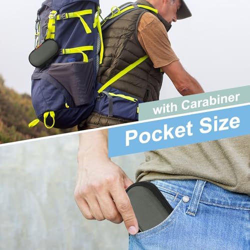 Mini Oval Earbud Case, Hard Shell Pocket Pouch Bag - Image 5