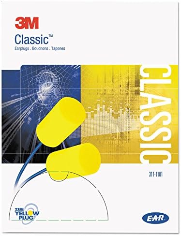 3M Ear Plugs with Cord, E-A-R Classic 311-1101, NRR 29, Regular Size - Image 2