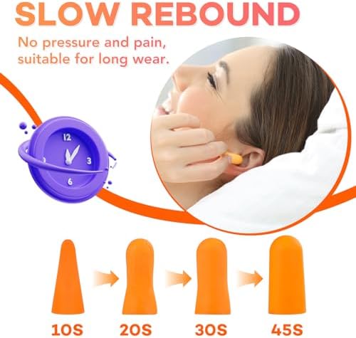 VOISEN 150 Pairs Foam Ear Plugs, Ear Plugs - Image 3