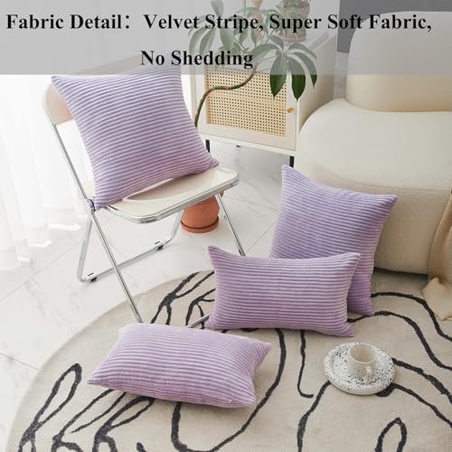 Home Brilliant Light Purple Pillow Covers 26x26 - Image 6