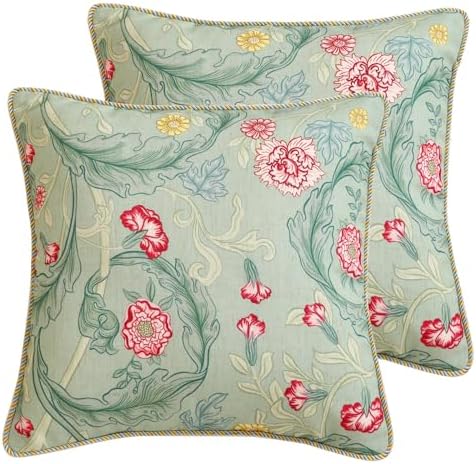 patdrea French Vintage Linen Throw Pillow Cover by patdrea