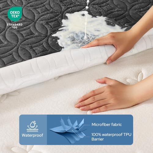 BEDLORE Waterproof Mattress Protector, King Size Mattress Pad - Image 3