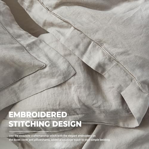 Simple&Opulence 100% French Linen Duvet Cover Set - Image 3