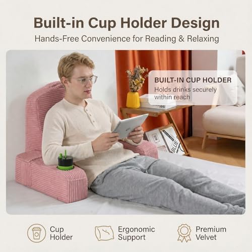 Reading Pillow for Adults, Back Pillow for Bed Sitting Up, Backrest Pillow for - Image 3