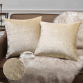Phantoscope Pack of 2 Sparkling Velvet Decorative Solid Throw Decorative Pillow by Phantoscope