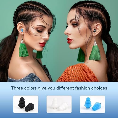 Ear Plugs for Sleeping Noise Cancelling Reusable Comfortable Silicone Earplugs - Image 2