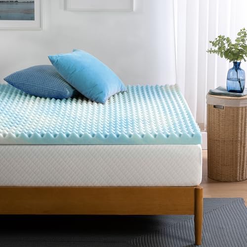 ZINUS 2 Inch Swirl Gel Cooling Memory Foam Mattress Topper, More Convenient - Image 7