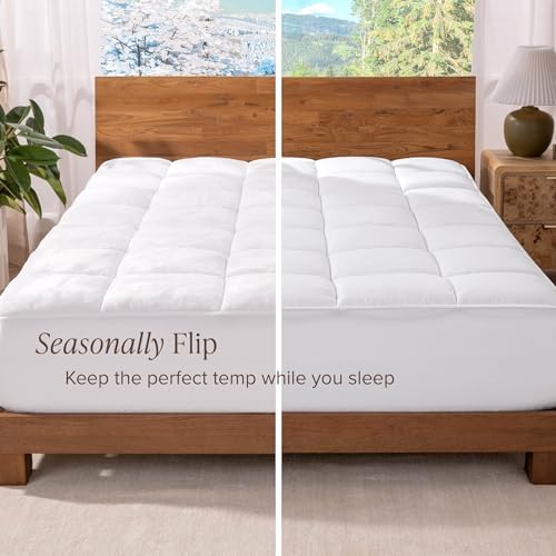 Bare Home Microplush Reversible Mattress Topper - Image 6
