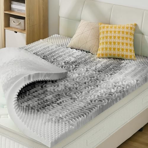 SINWEEK Mattress Topper 5-Zone Memory Foam Mattress Topper Pressure Relieve by SINWEEK