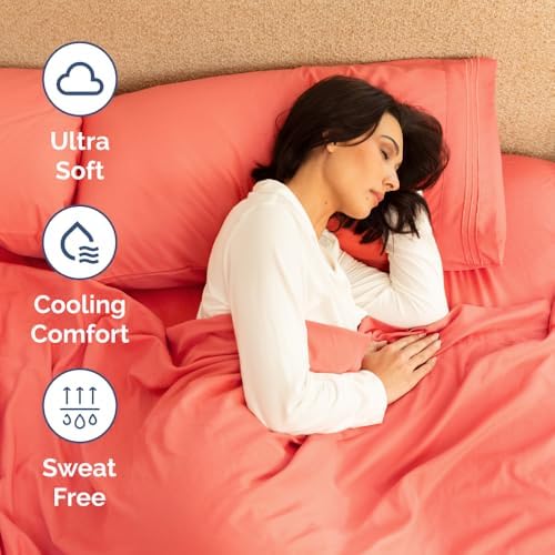 Short Queen Size 4 Piece Bed Sheet Set - Image 4