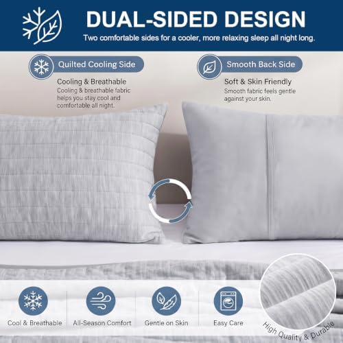 Swift Home Cooling Pillow Cases Standard Size Set of 2 - Image 5