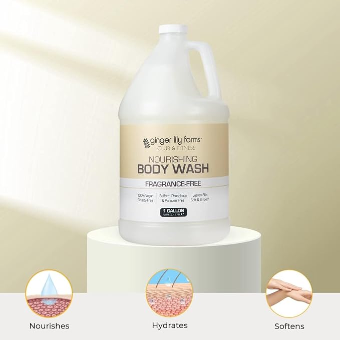 Ginger Lily Farms Club & Fitness Nourishing Body Wash, 100% Vegan & Cruelty-Free - Image 6