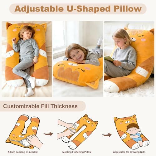 47x23 inch U Shaped Long Plush Body Pillows - Image 3