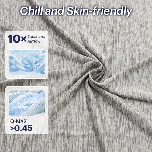 OMERAI 3PCS Cooling Sheet Set King Size, Breathable Bed Sheets - Image 2