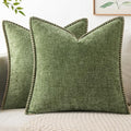MIULEE Decorative Couch Throw Pillow Covers 18x18 Inch Sage Green 2 Pack by MIULEE