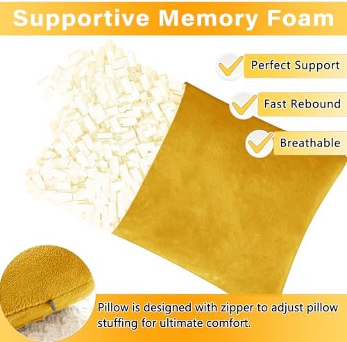 1 MIDDLE ONE 2 Pack Small Pillow, Memory Foam Mini Pillow 11 X 7 Inches - Image 3