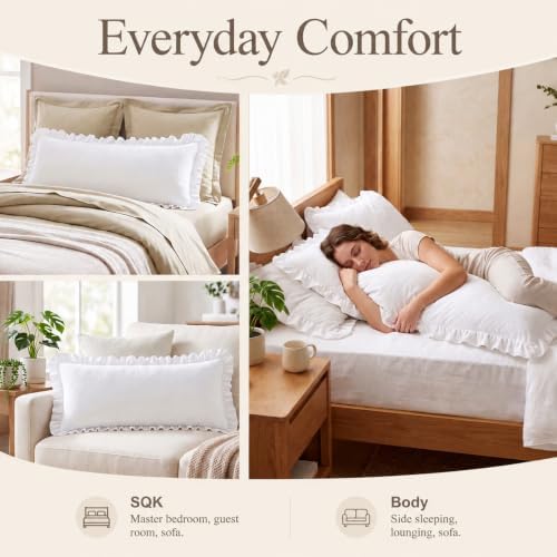 2 Pack Body Pillow Covers 20 x 54 Long Pillowcases - Image 5