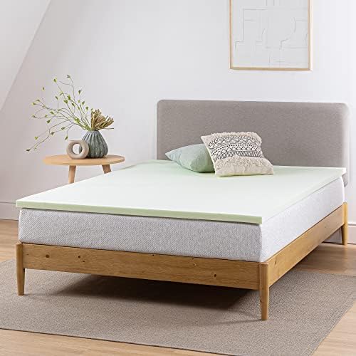 ZINUS 1.5 Inch Green Tea Memory Foam Mattress Topper, Pressure-Relieving Layers - Image 5