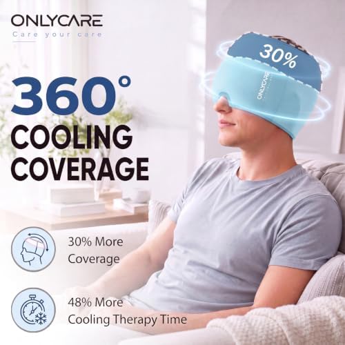 ONLYCARE Migraine Relief Cap, Headache Relief Cold Cap - Image 4