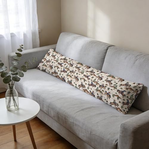 Wild West Cowboy Body Pillow Cover Horse Pillowcase - Image 4
