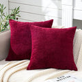 GAWAMAY Decorative Square Throw Pillow Covers 22"x22" Inch Set of 2, Super Soft by GAWAMAY