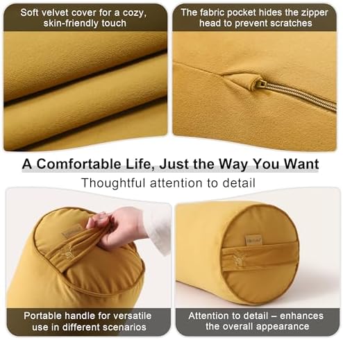 Body Pillow for Adults, Long Round Pillow, Big Cylindrical Pillow, Large Full - Image 5