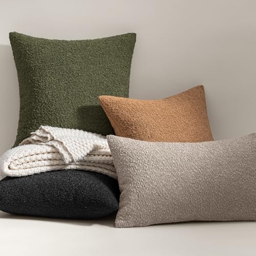 MIULEE Textured Boucle Lumbar Pillow Cover - Image 3